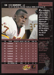 Ken Harvey Autographed 1996 Upper Deck Card #120 Washington Redskins SKU #260370