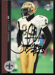 Torrance Small Autographed 1996 Upper Deck Card #288 New Orleans Saints SKU #260373