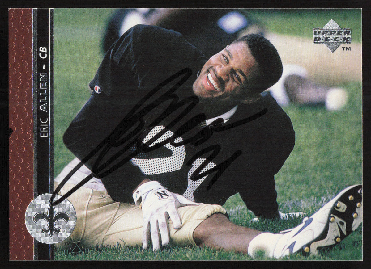 Eric Allen Autographed 1996 Upper Deck Card #229 New Orleans Saints SKU #260375