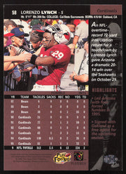 Lorenzo Lynch Autographed 1996 Upper Deck Card #58 Arizona Cardinals SKU #260377