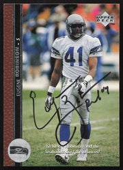Eugene Robinson Autographed 1996 Upper Deck Card #267 Seattle Seahawks SKU #260381