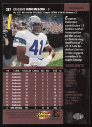 Eugene Robinson Autographed 1996 Upper Deck Card #267 Seattle Seahawks SKU #260381
