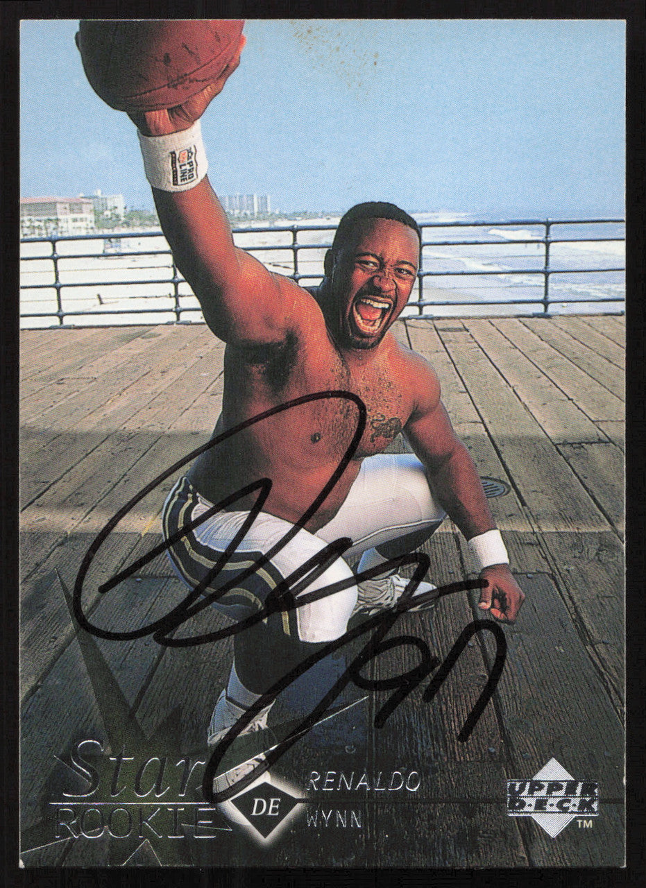 Renaldo Wynn Autographed 1997 Upper Deck Rookie Card #26 Jacksonville Jaguars SKU #260384