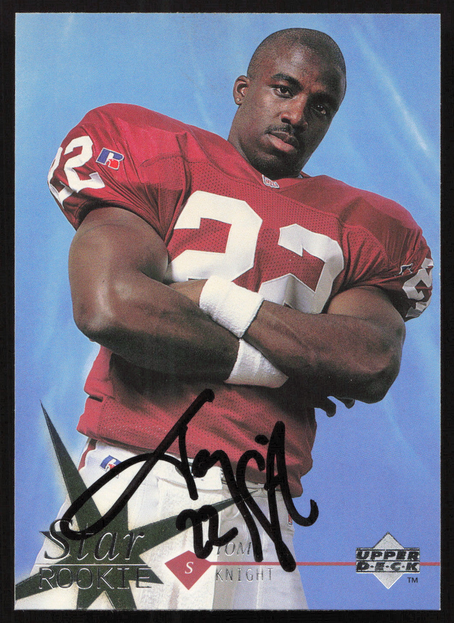 Tom Knight Autographed 1997 Upper Deck Rookie Card #7 Arizona Cardinals SKU #260387