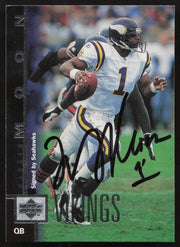 Warren Moon Autographed 1997 Upper Deck Card #283 Minnesota Vikings SKU #260396