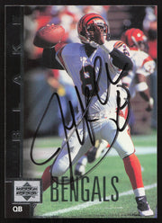 Jeff Blake Autographed 1997 Upper Deck Card #65 Cincinnati Bengals SKU #260397