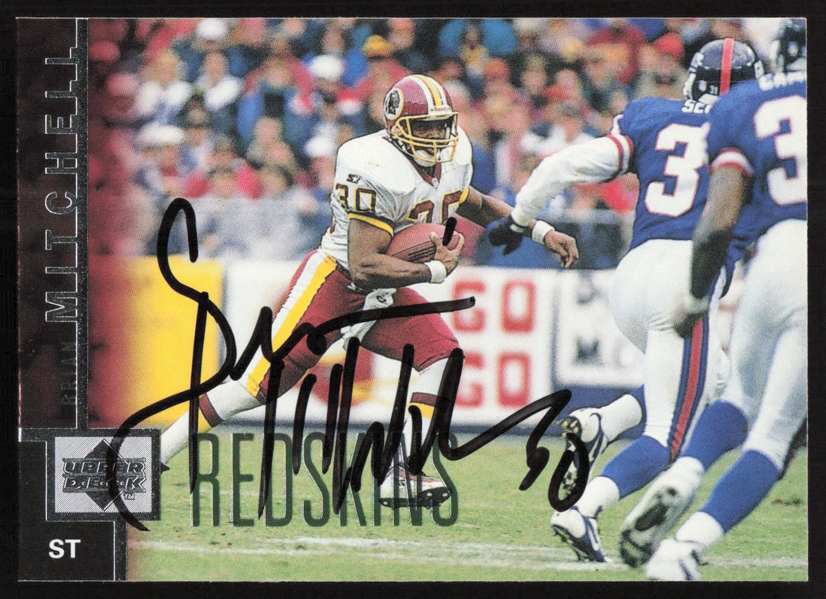 Brian Mitchell Autographed 1997 Upper Deck Card #262 Washington Redskins SKU #260399