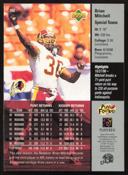 Brian Mitchell Autographed 1997 Upper Deck Card #262 Washington Redskins SKU #260399