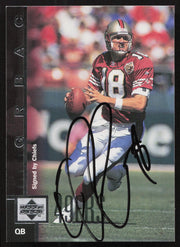 Elvis Grbac Autographed 1997 Upper Deck Card #121 San Francisco 49ers SKU #260401