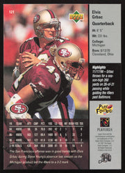 Elvis Grbac Autographed 1997 Upper Deck Card #121 San Francisco 49ers SKU #260401