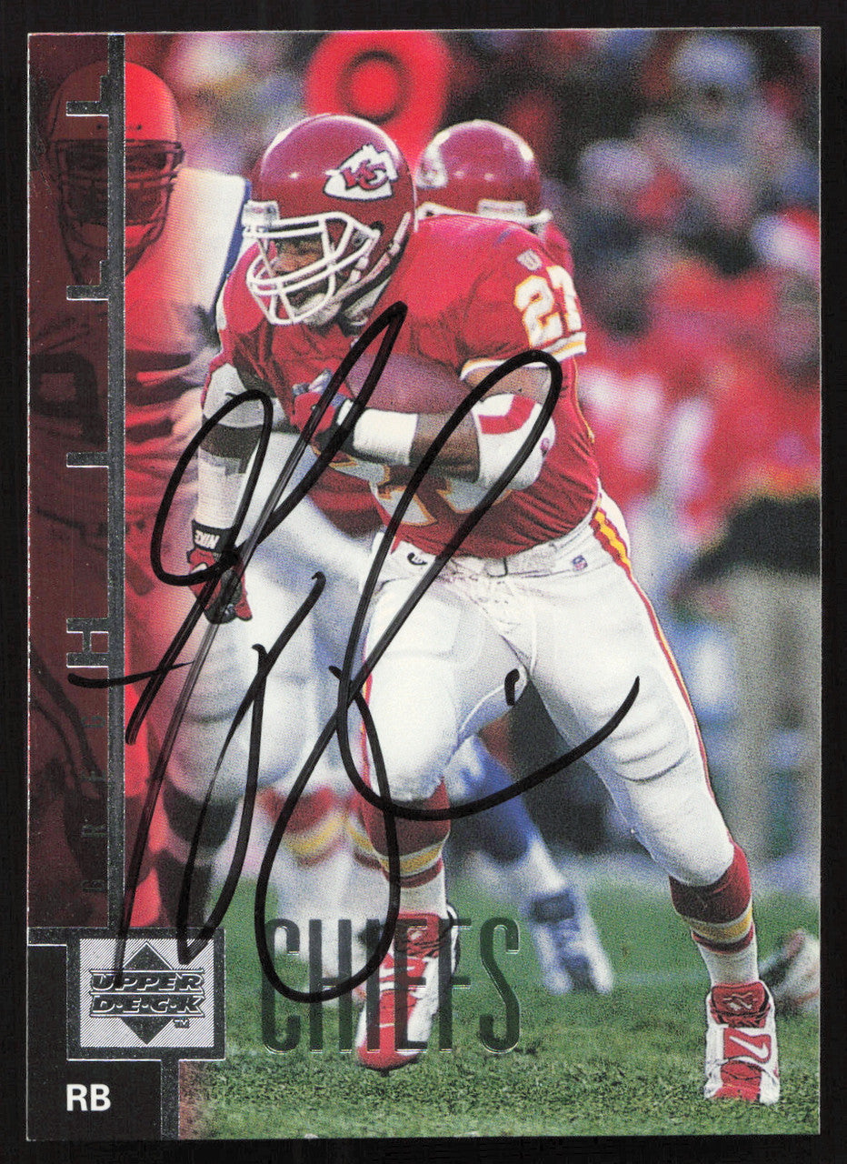 Greg Hill Autographed 1997 Upper Deck Card #116 Kansas City Chiefs SKU #260407