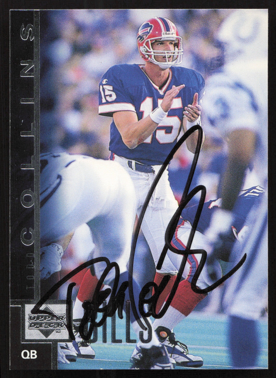 Todd Collins Autographed 1997 Upper Deck Card #73 Buffalo Bills SKU #260408