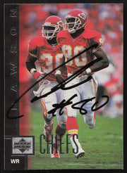 Lake Dawson Autographed 1997 Upper Deck Card #118 Kansas City Chiefs SKU #260410