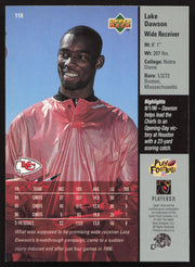 Lake Dawson Autographed 1997 Upper Deck Card #118 Kansas City Chiefs SKU #260410