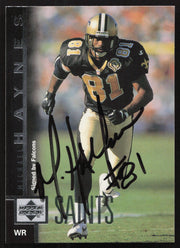 Michael Haynes Autographed 1997 Upper Deck Card #268 New Orleans Saints SKU #260411