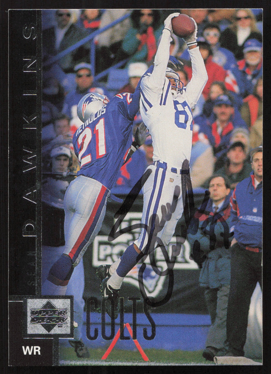 Sean Dawkins Autographed 1997 Upper Deck Card #125 Indianapolis Colts SKU #260412