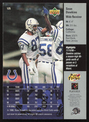Sean Dawkins Autographed 1997 Upper Deck Card #125 Indianapolis Colts SKU #260412