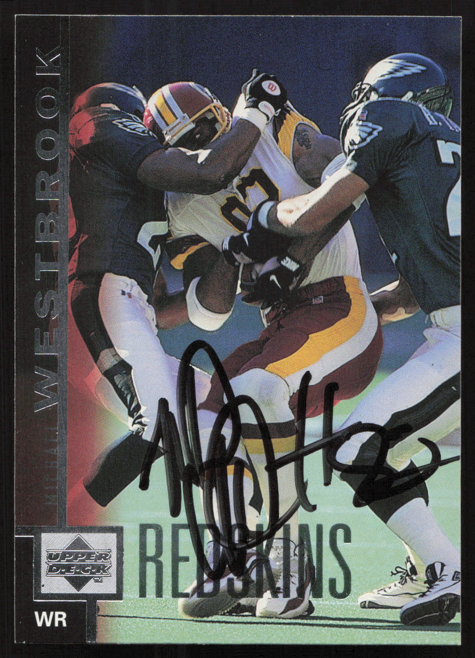 Michael Westbrook Autographed 1997 Upper Deck Card #263 Washington Redskins SKU #260413