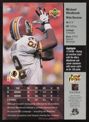 Michael Westbrook Autographed 1997 Upper Deck Card #263 Washington Redskins SKU #260413