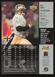 Eric Allen Autographed 1997 Upper Deck Card #273 New Orleans Saints SKU #260418