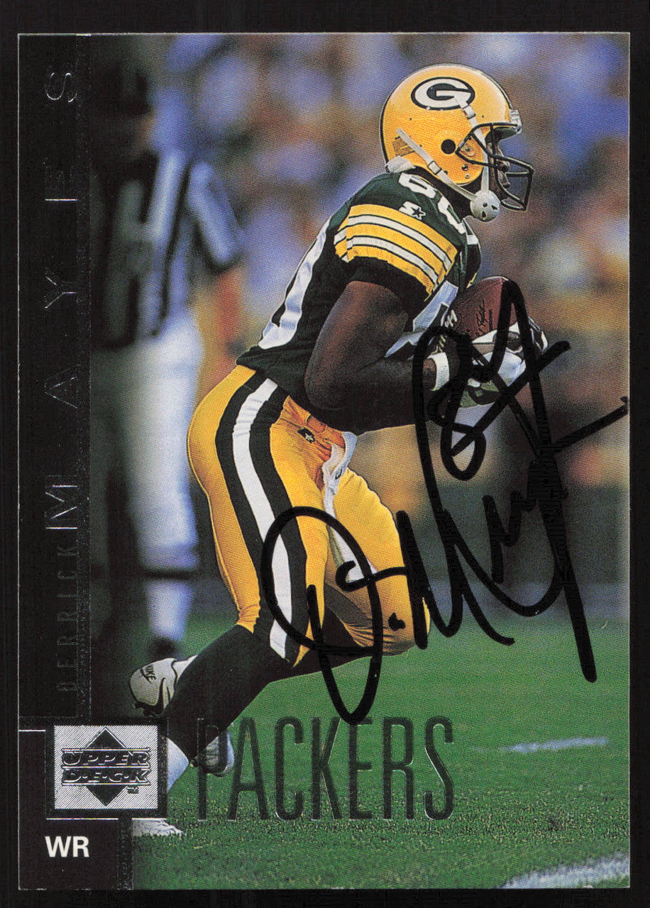 Derrick Mayes Autographed 1997 Upper Deck Card #210 Green Bay Packers SKU #260419