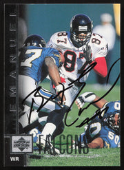 Bert Emanuel Autographed 1997 Upper Deck Card #160 Atlanta Falcons SKU #260422