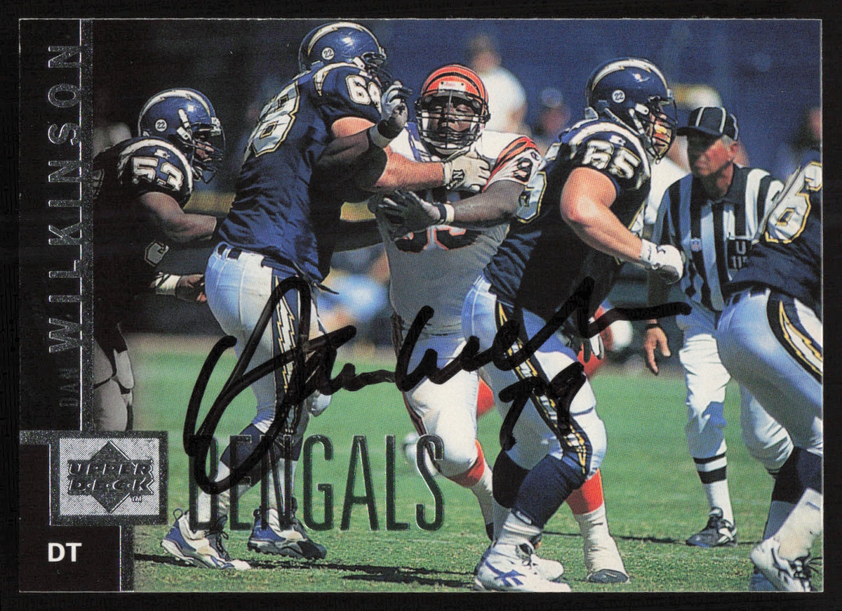 Dan Wilkinson Autographed 1997 Upper Deck Card #71 Cincinnati Bengals SKU #260423