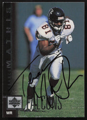 Terance Mathis Autographed 1997 Upper Deck Card #162 Atlanta Falcons SKU #260424