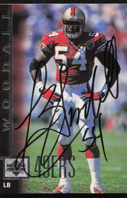 Lee Woodall Autographed 1997 Upper Deck Card #54 San Francisco 49ers SKU #260425
