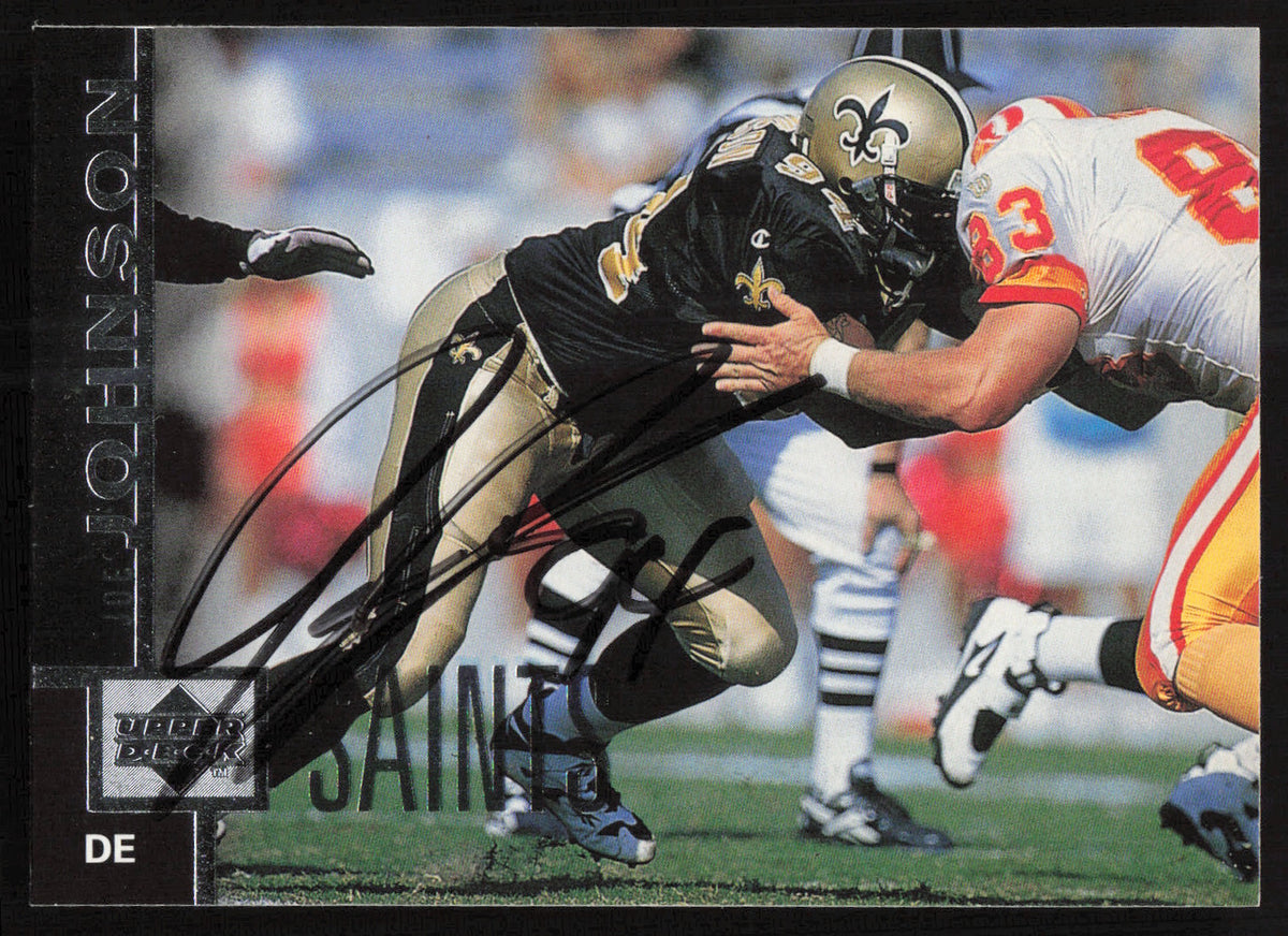 Joe Johnson Autographed 1997 Upper Deck Card #272 New Orleans Saints SKU #260428