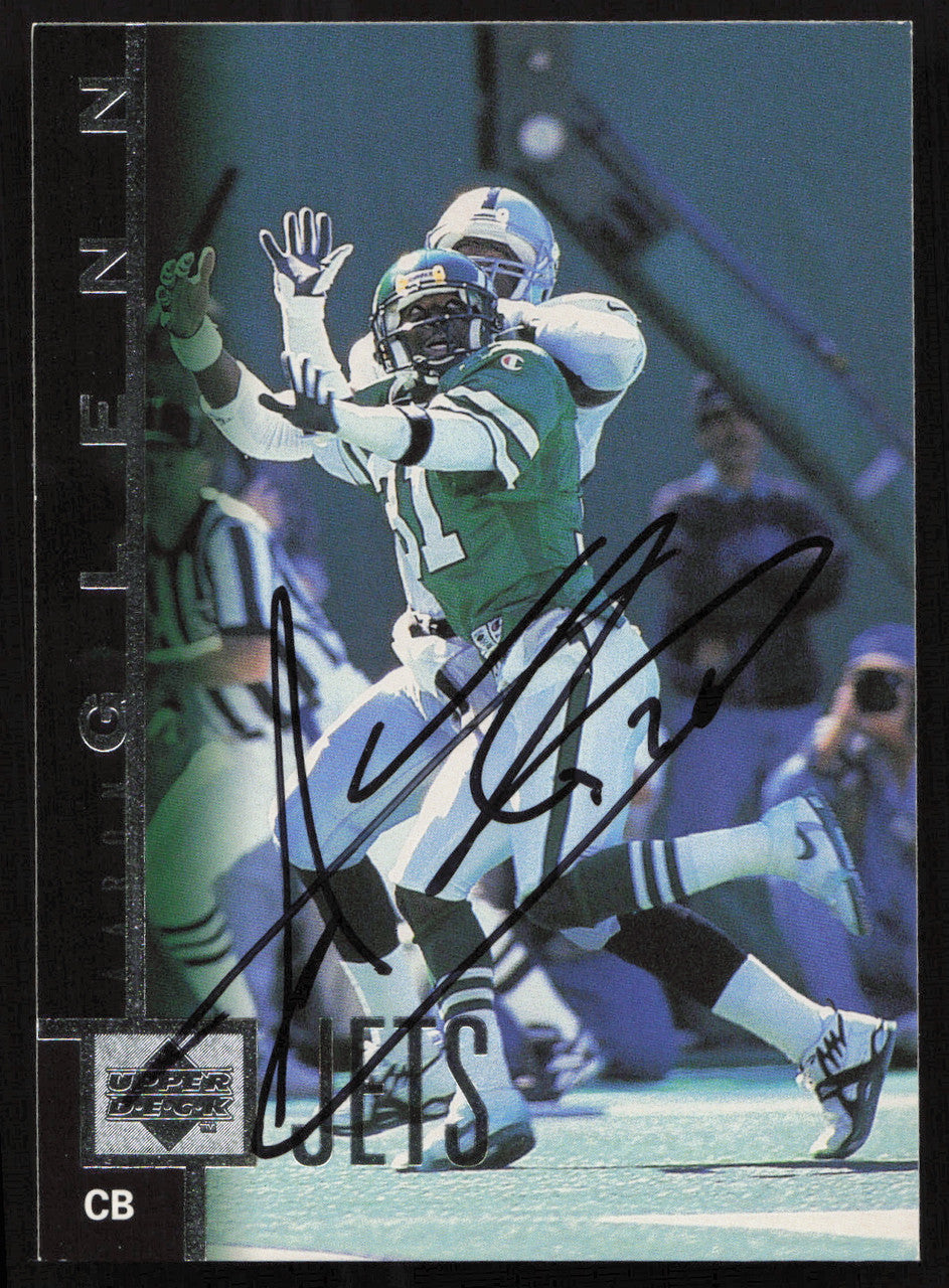 Aaron Glenn Autographed 1997 Upper Deck Card #190 New York Jets SKU #260429