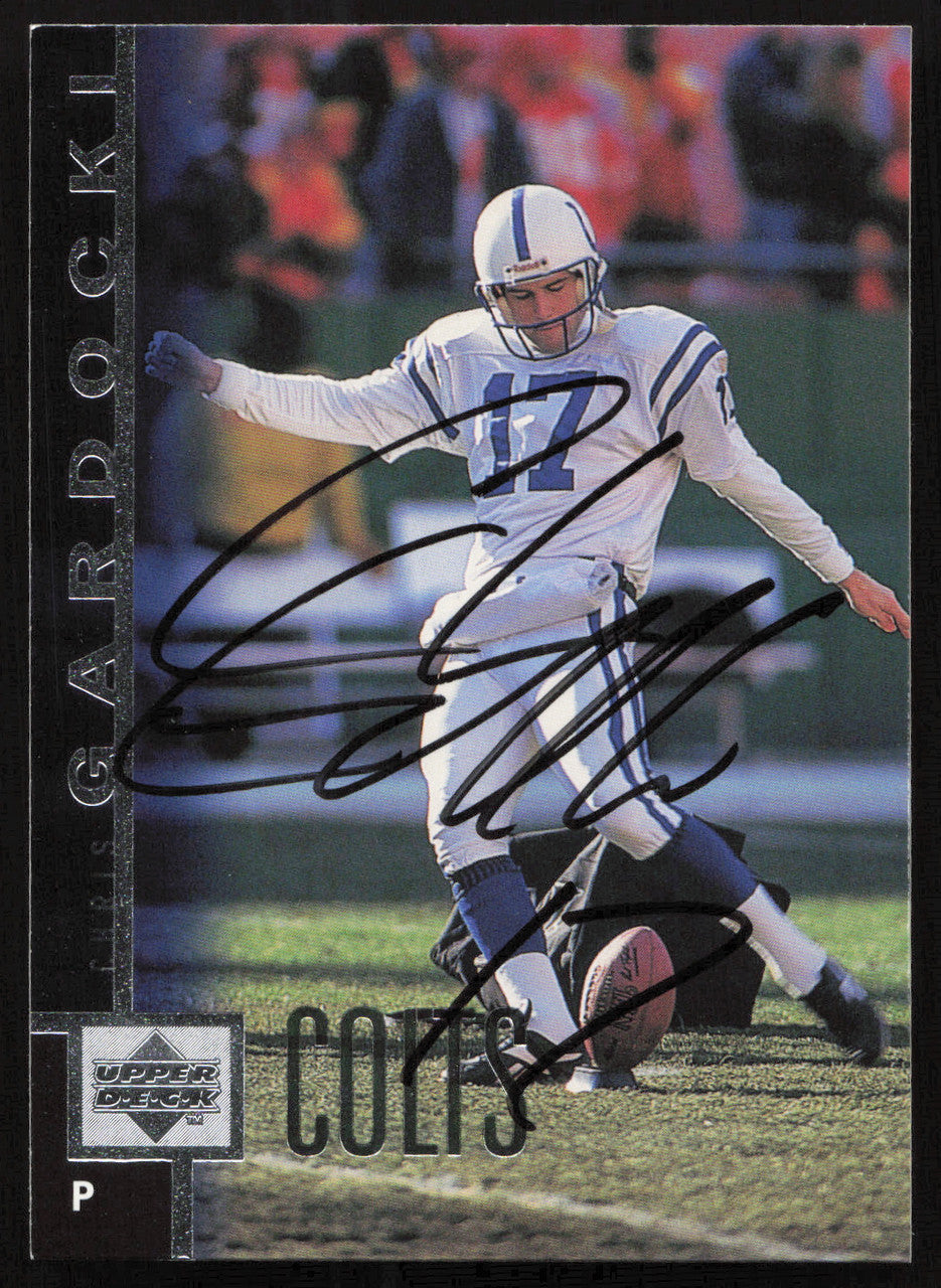 Chris Gardocki Autographed 1997 Upper Deck Card #130 Indianapolis Colts SKU #260430