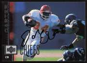 Dale Carter Autographed 1997 Upper Deck Card #120 Kansas City Chiefs SKU #260433
