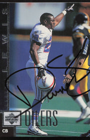 Darryll Lewis Autographed 1997 Upper Deck Card #204 Houston Oilers SKU #260434