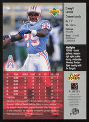 Darryll Lewis Autographed 1997 Upper Deck Card #204 Houston Oilers SKU #260434
