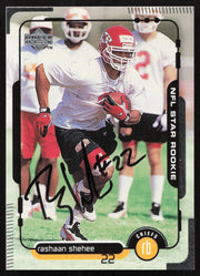Rashaan Shehee Autographed 1998 Upper Deck Rookie Card #33 Kansas City Chiefs SKU #260443
