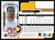 Rashaan Shehee Autographed 1998 Upper Deck Rookie Card #33 Kansas City Chiefs SKU #260443