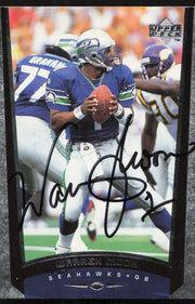 Warren Moon Autographed 1998 Upper Deck Card #224 Seattle Seahawks SKU #260449