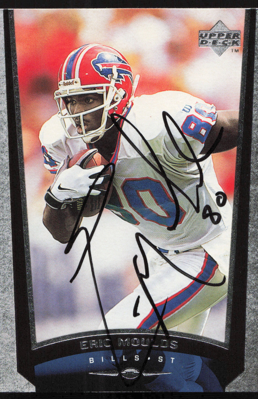 Eric Moulds Autographed 1998 Upper Deck Card #66 Buffalo Bills SKU #260451