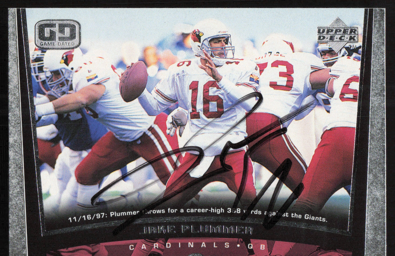Jake Plummer Autographed 1998 Upper Deck Card #49 Arizona Cardinals SKU #260454