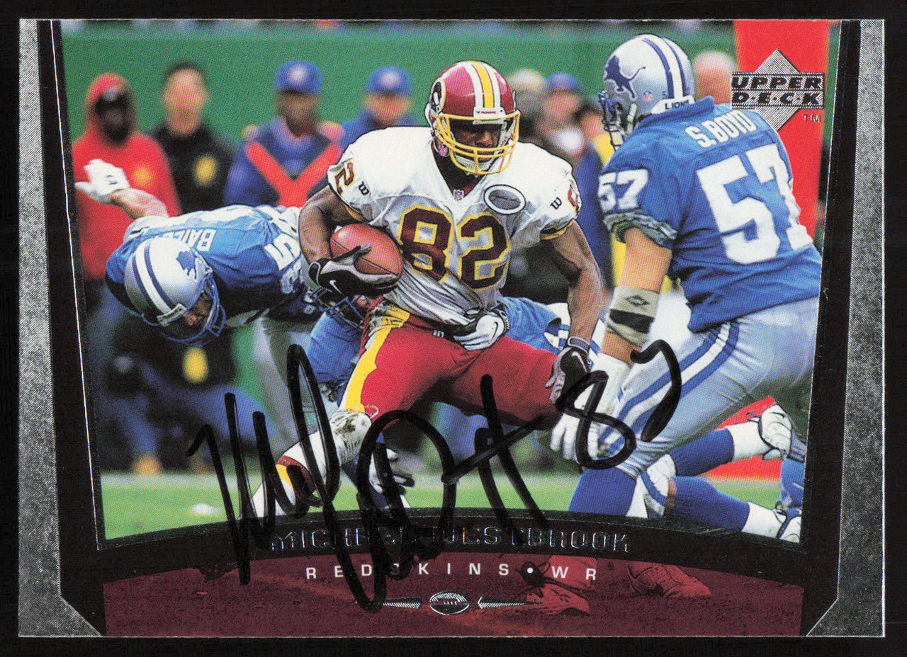 Michael Westbrook Autographed 1998 Upper Deck Card #249 Washington Redskins SKU #260455