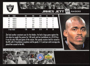 James Jett Autographed 1998 Upper Deck Card #187 Los Angeles Raiders SKU #260456