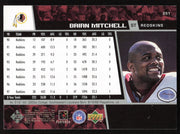 Brian Mitchell Autographed 1998 Upper Deck Card #251 Washington Redskins SKU #260457