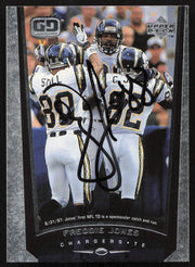 Freddie Jones Autographed 1998 Upper Deck Card #213 San Diego Chargers SKU #260462