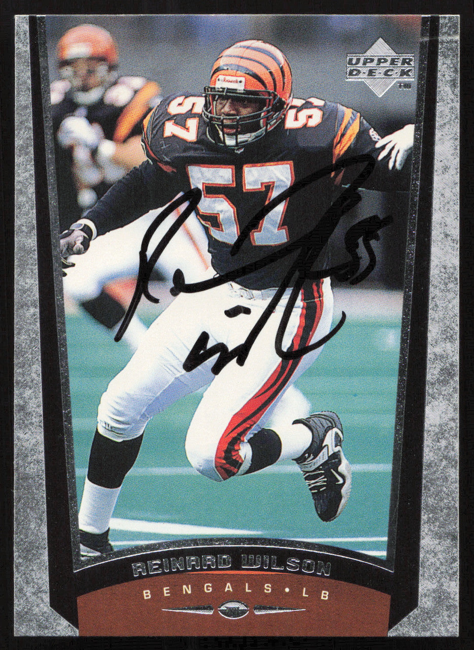 Reinard Wilson Autographed 1998 Upper Deck Card #88 Cincinnati Bengals SKU #260463