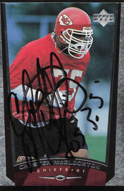 Chester McGlockton Autographed 1998 Upper Deck Card #135 Kansas City Chiefs SKU #260464
