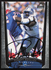 Robert Porcher Autographed 1998 Upper Deck Card #109 Detroit Lions SKU #260466