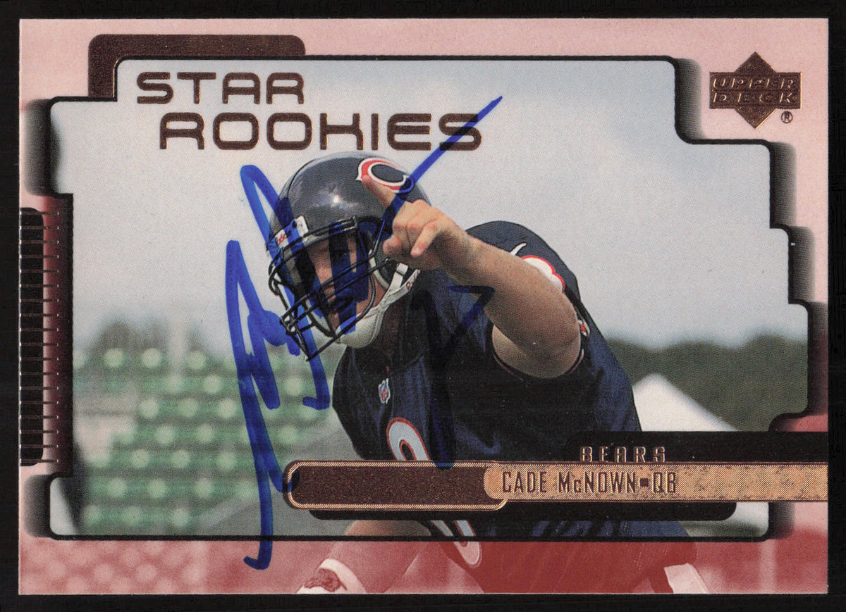 Cade McNown Autographed 1999 Upper Deck Rookie Card #238 Chicago Bears SKU #260475