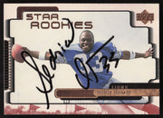 Sedrick Irvin Autographed 1999 Upper Deck Rookie Card #243 Detroit Lions SKU #260479