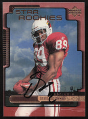 David Boston Autographed 1999 Upper Deck Rookie Card #250 Arizona Cardinals SKU #260480
